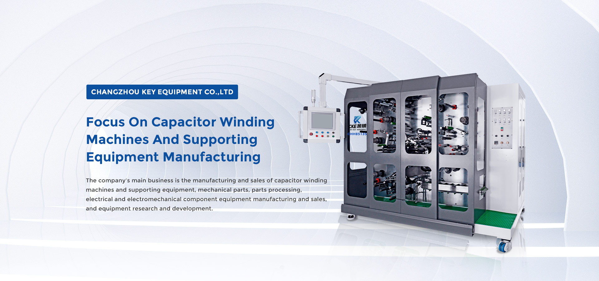 Focus on the production and manufacturing of capacitor winding machines and supporting equipment